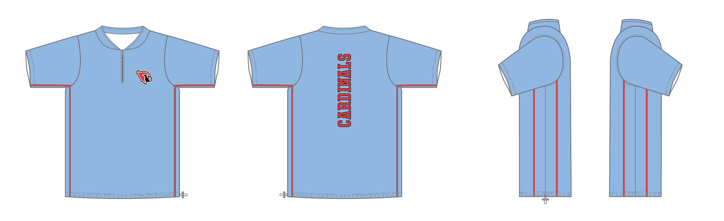 Custom Baseball Pro Set-In Short Sleeve Cage Jacket