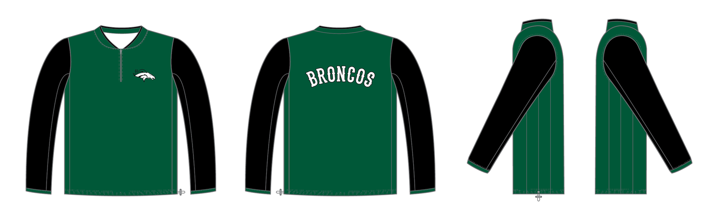Custom Baseball Pro Set-In Long Sleeve Cage Jacket