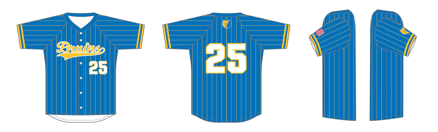 Custom Baseball Pro Full Button Raglan Jersey