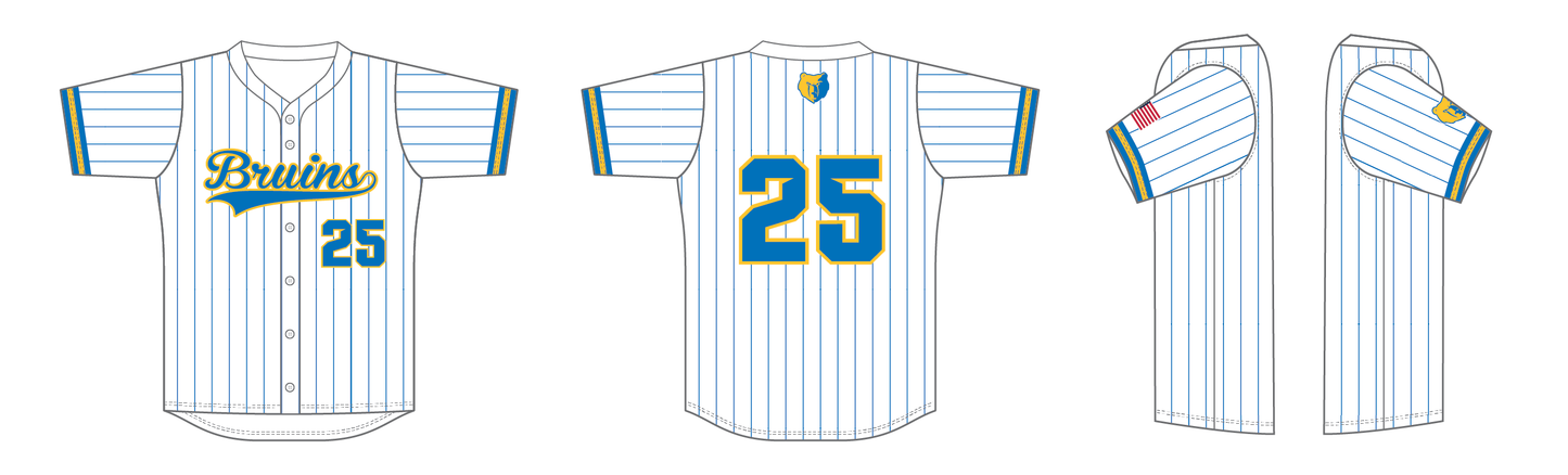 Custom Baseball Pro Full Button Set-In Jersey