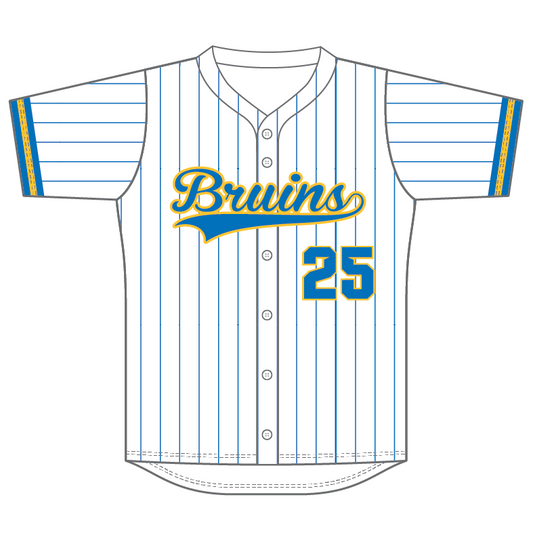 Custom Baseball Pro Full Button Set-In Jersey