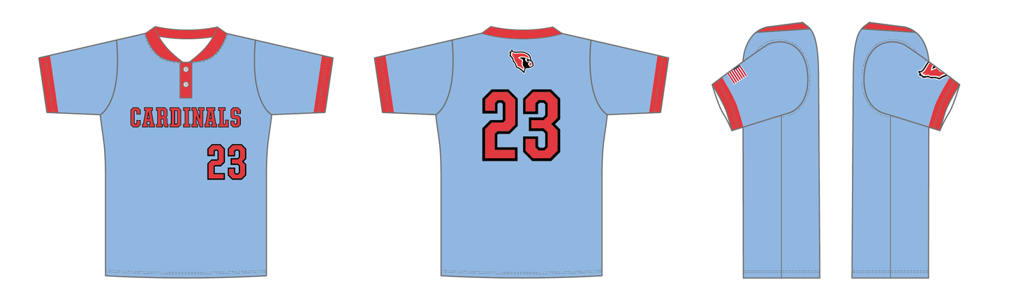 Custom Baseball Select Two Button Set-In Jersey