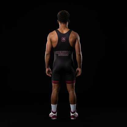 Banner Athletics Custom Pro Wrestling Singlet Back