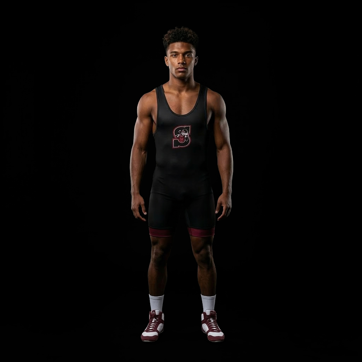 Banner Athletics Custom Pro Wrestling Singlet Front