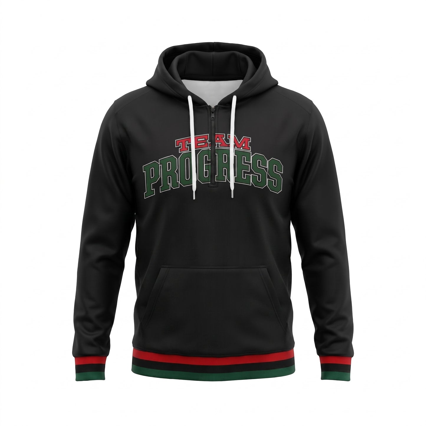 Custom Pro Quarter Zip Hoody Front