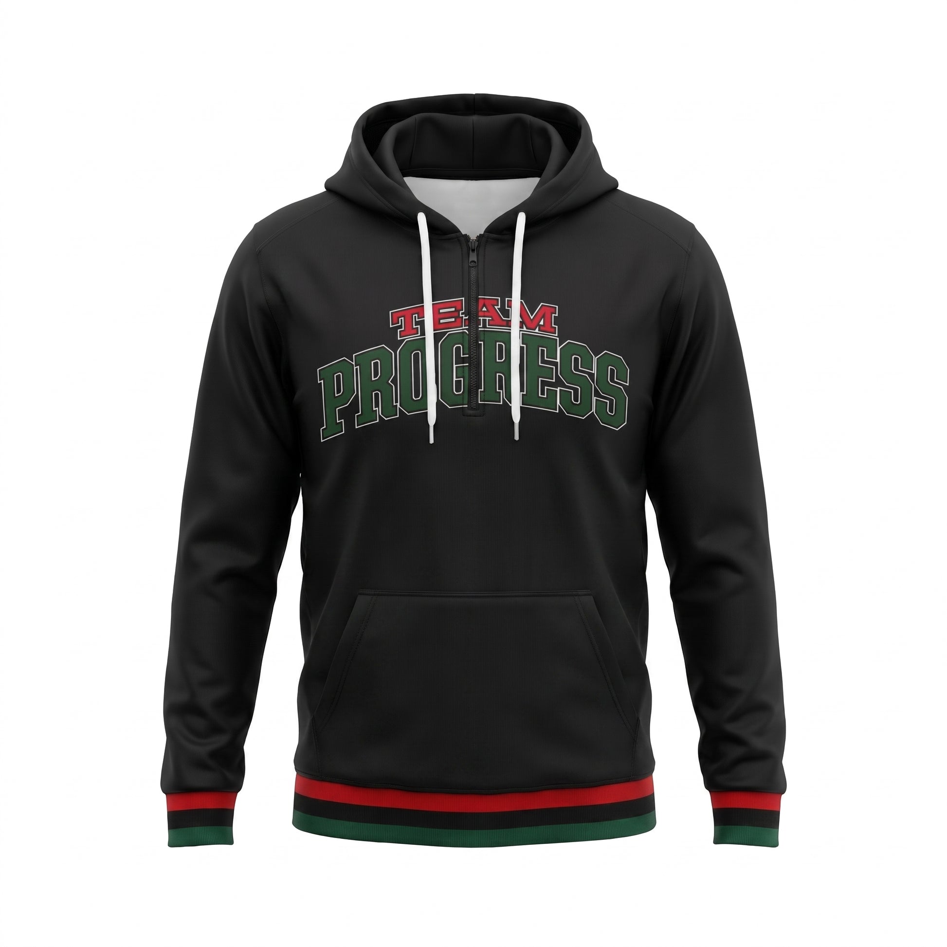 Custom Pro Quarter Zip Hoody Front