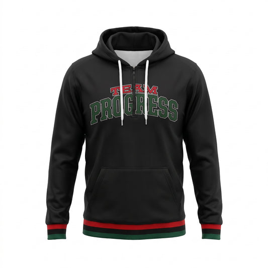 Custom Pro Quarter Zip Hoody Front