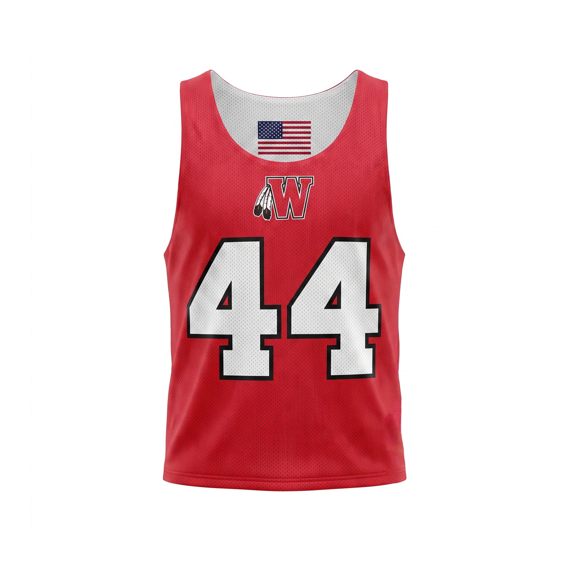 Custom Lacrosse Reversible Jersey Front