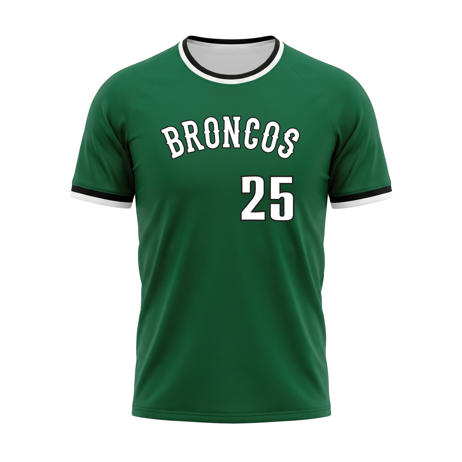 Custom Baseball Select Crewneck Raglan Jersey Front