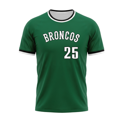 Custom Baseball Select Crewneck Raglan Jersey Front