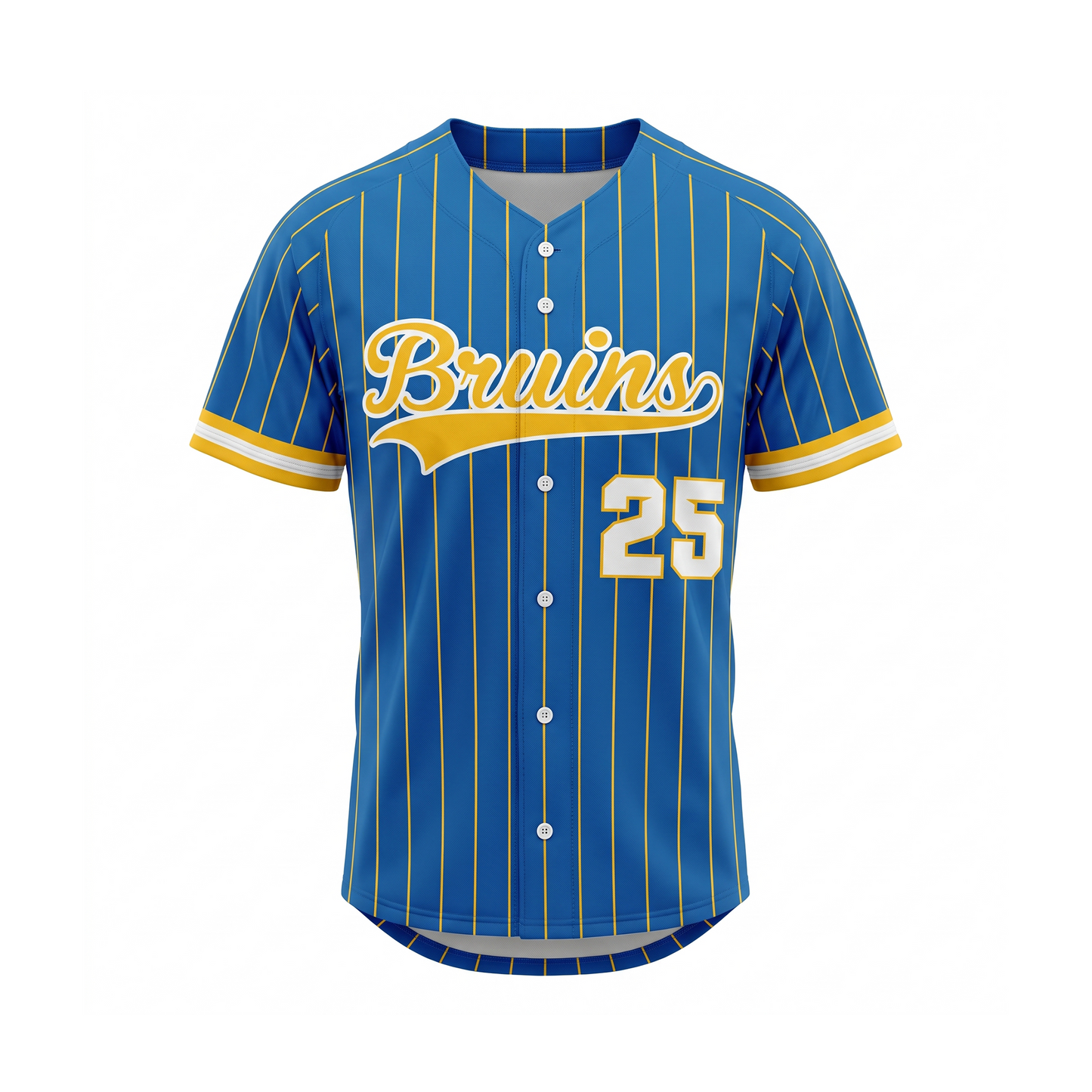 Custom Baseball Pro Full Button Raglan Jersey Front
