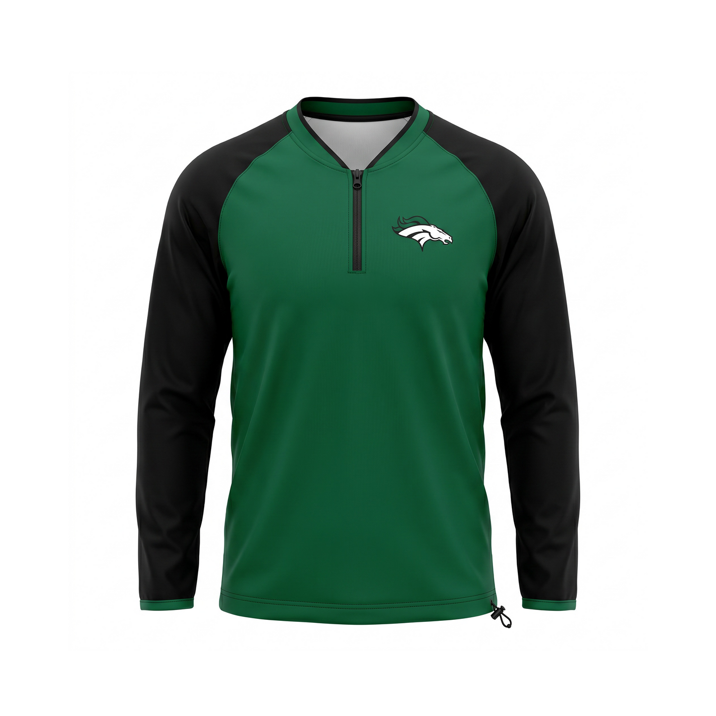 Custom Baseball Pro Raglan Long Sleeve Cage Jacket Front