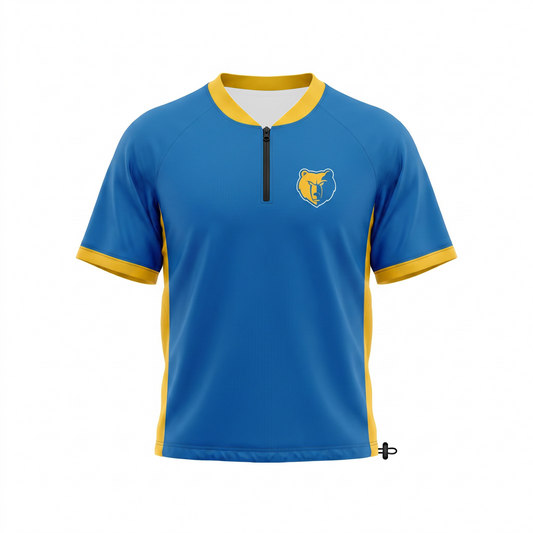 Custom Baseball Pro Raglan Short Sleeve Cage Jacket Front