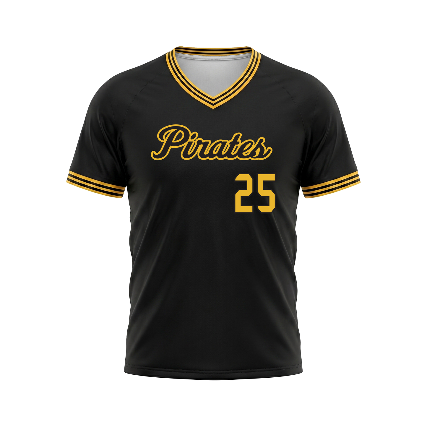 Custom Baseball Select V-Neck Raglan Jersey Front