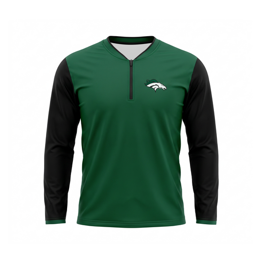 Custom Baseball Pro Set-In Long Sleeve Cage Jacket Front