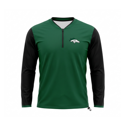 Custom Baseball Pro Set-In Long Sleeve Cage Jacket Front