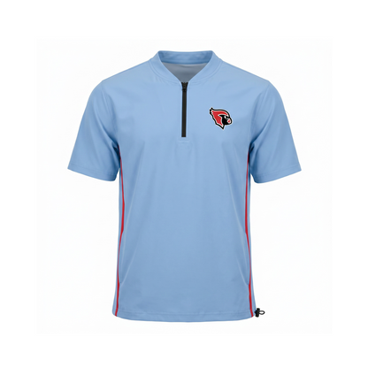 Custom Baseball Pro Set-In Short Sleeve Cage Jacket Front