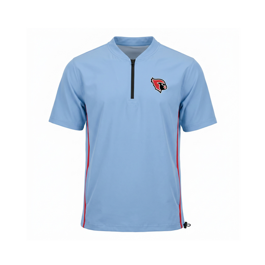 Custom Baseball Pro Set-In Short Sleeve Cage Jacket Front