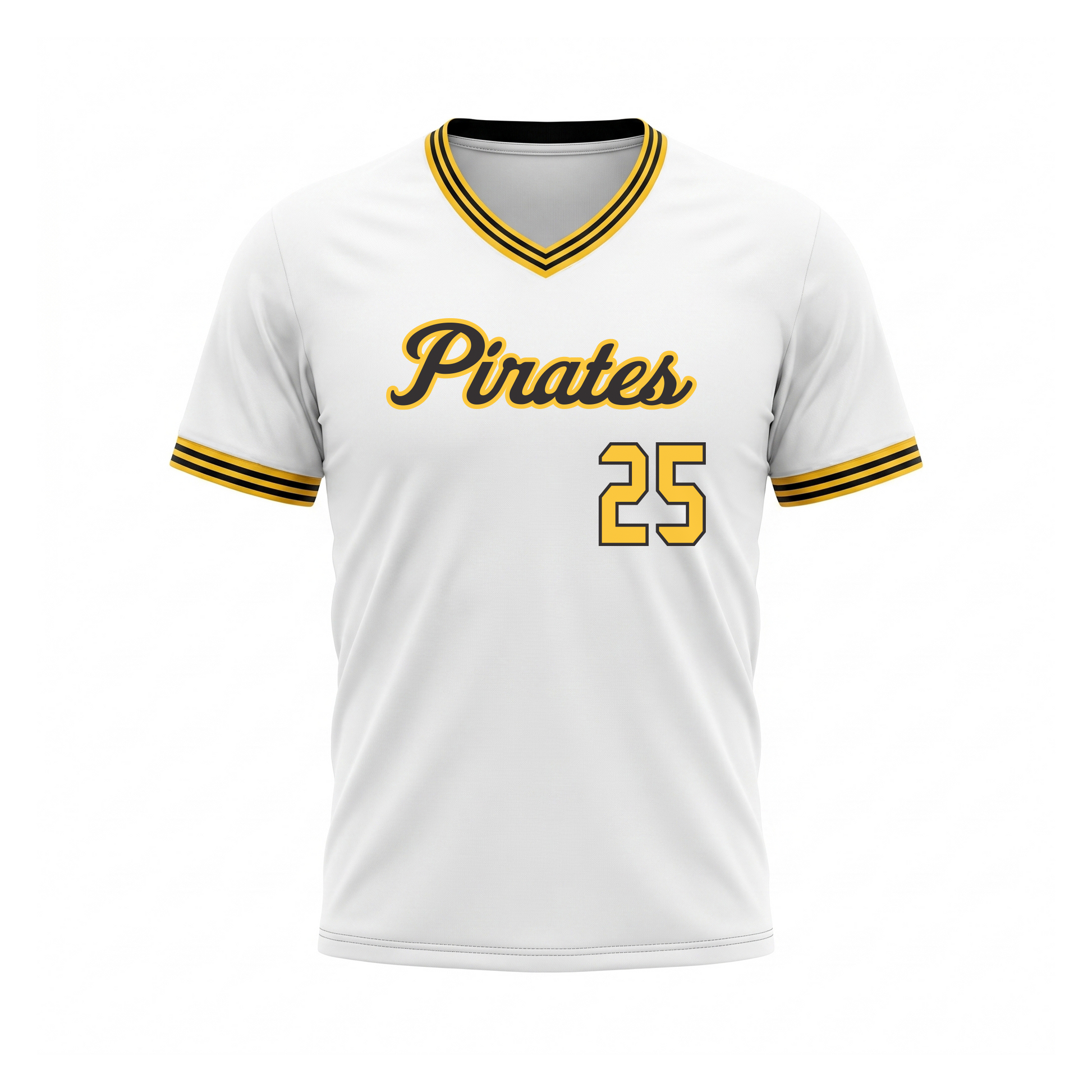 Custom Baseball Select V-Neck Set-In Jersey Front