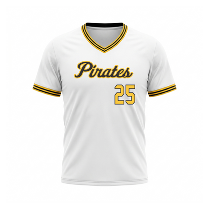 Custom Baseball Select V-Neck Set-In Jersey Front