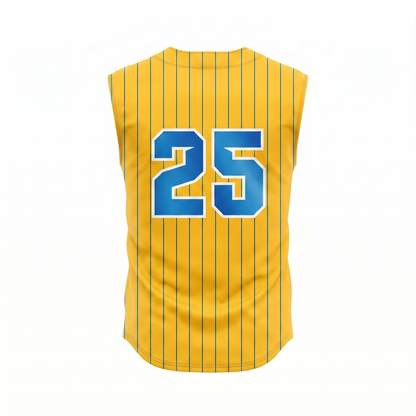 Custom Baseball Pro Full Button Sleeveless Jersey