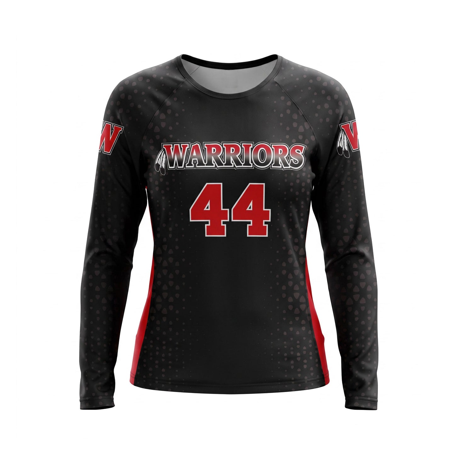 Custom Volleyball Pro Long Sleeve Jersey Front